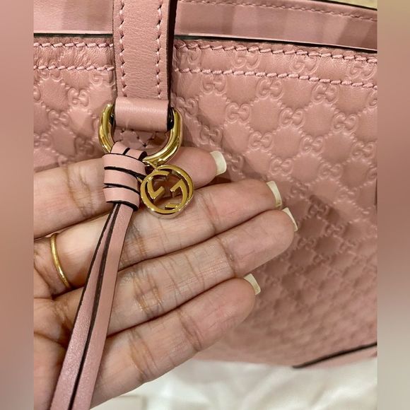 Authentic Gucci Guccisima Crossbody Handbag Light Pink - Picture 10 of 16